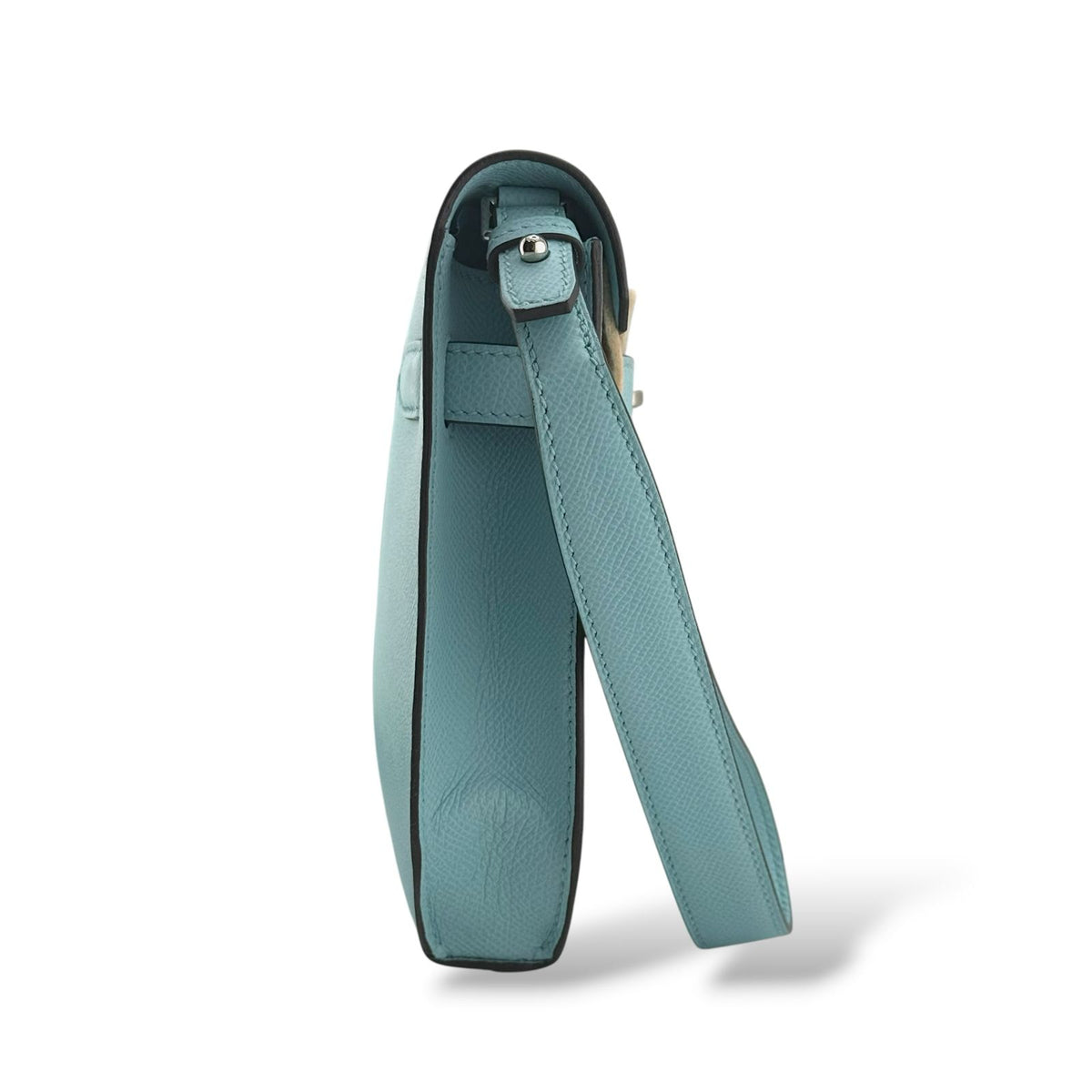 Hermes Kelly Depeche Bleu Atoll Epsom PHW