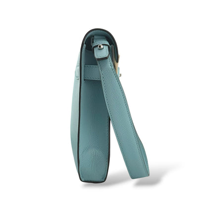 Hermes Kelly Depeche Bleu Atoll Epsom PHW