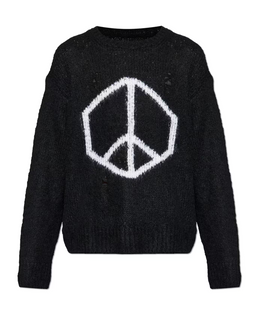 AllSaints Message Oversized Wool Sweater