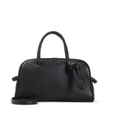 Black Grained Leather Handbag