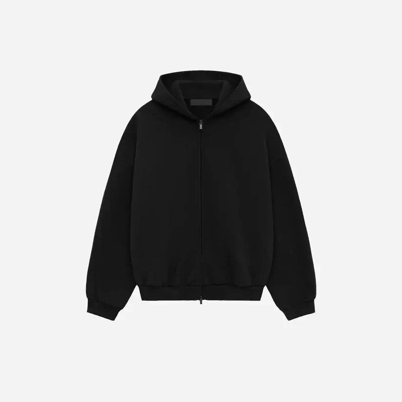 Essentials Fear of God Essentials Heavy Fleece Fullzip HoodieBlack - Size: S Hoodies | Shop From The Mirage
