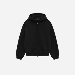 Fear of God Essentials Heavy Fleece Fullzip HoodieBlack