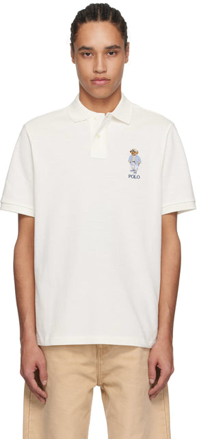 Polo Ralph Lauren White Artisan Short Sleeve Polo