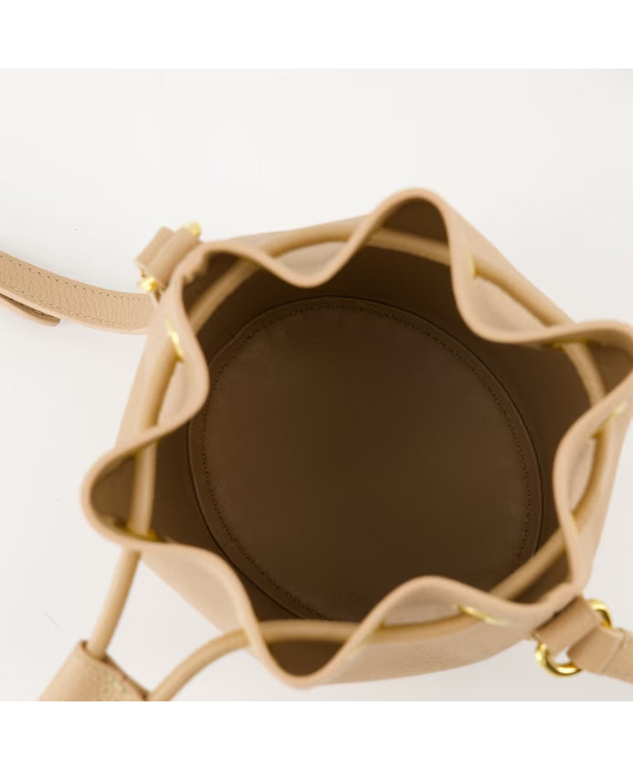 Beige VLogo Bucket Bag