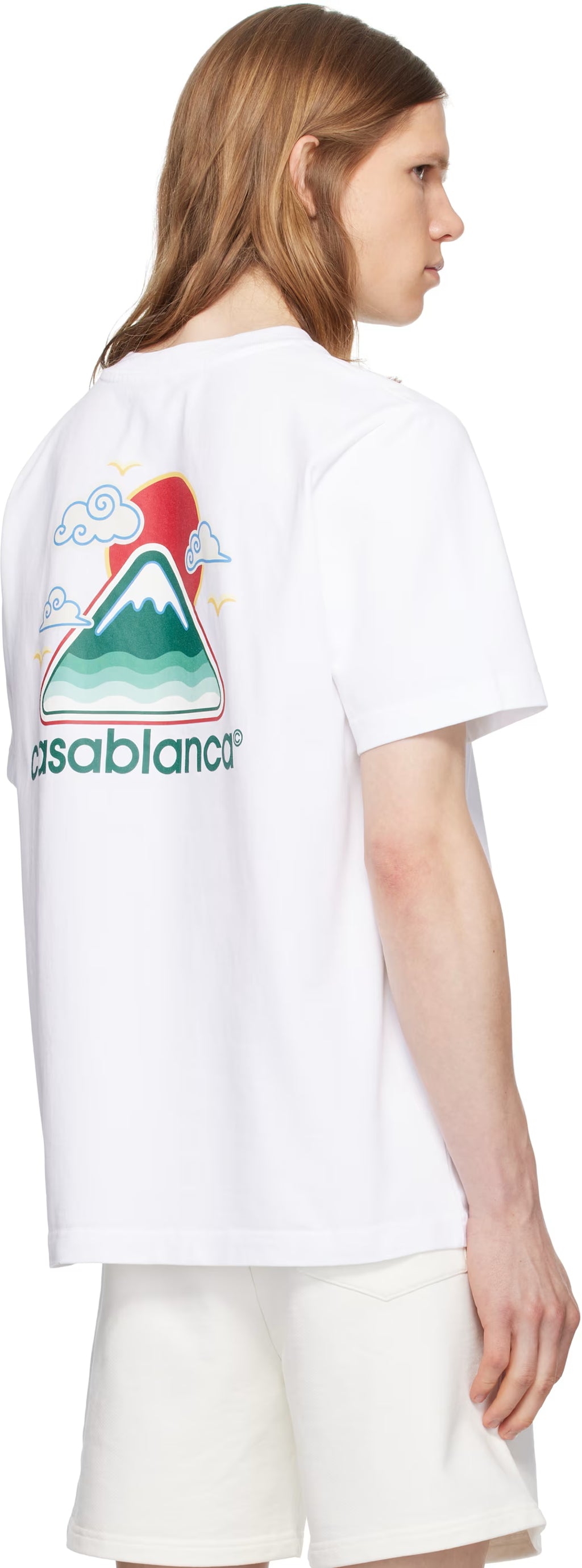 White Montagne Ondulee T-shirt