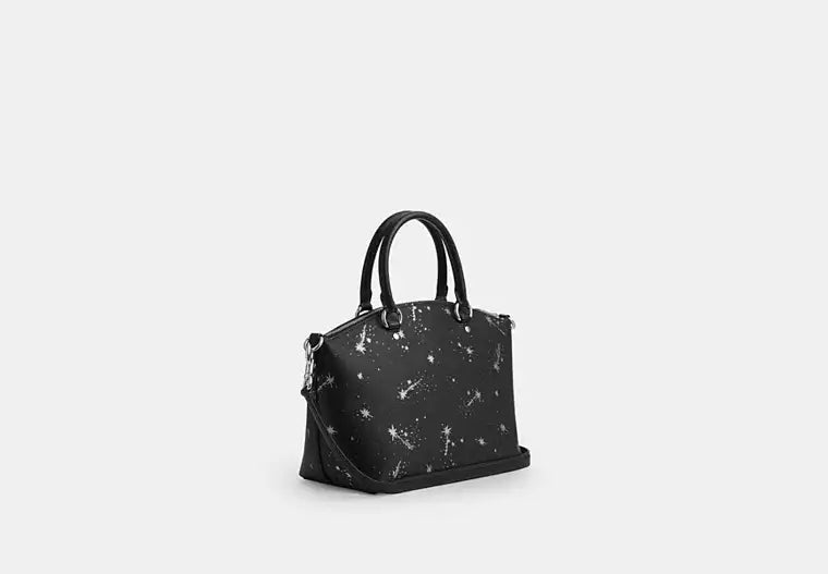 Sadie Satchel Bag With Star Print
