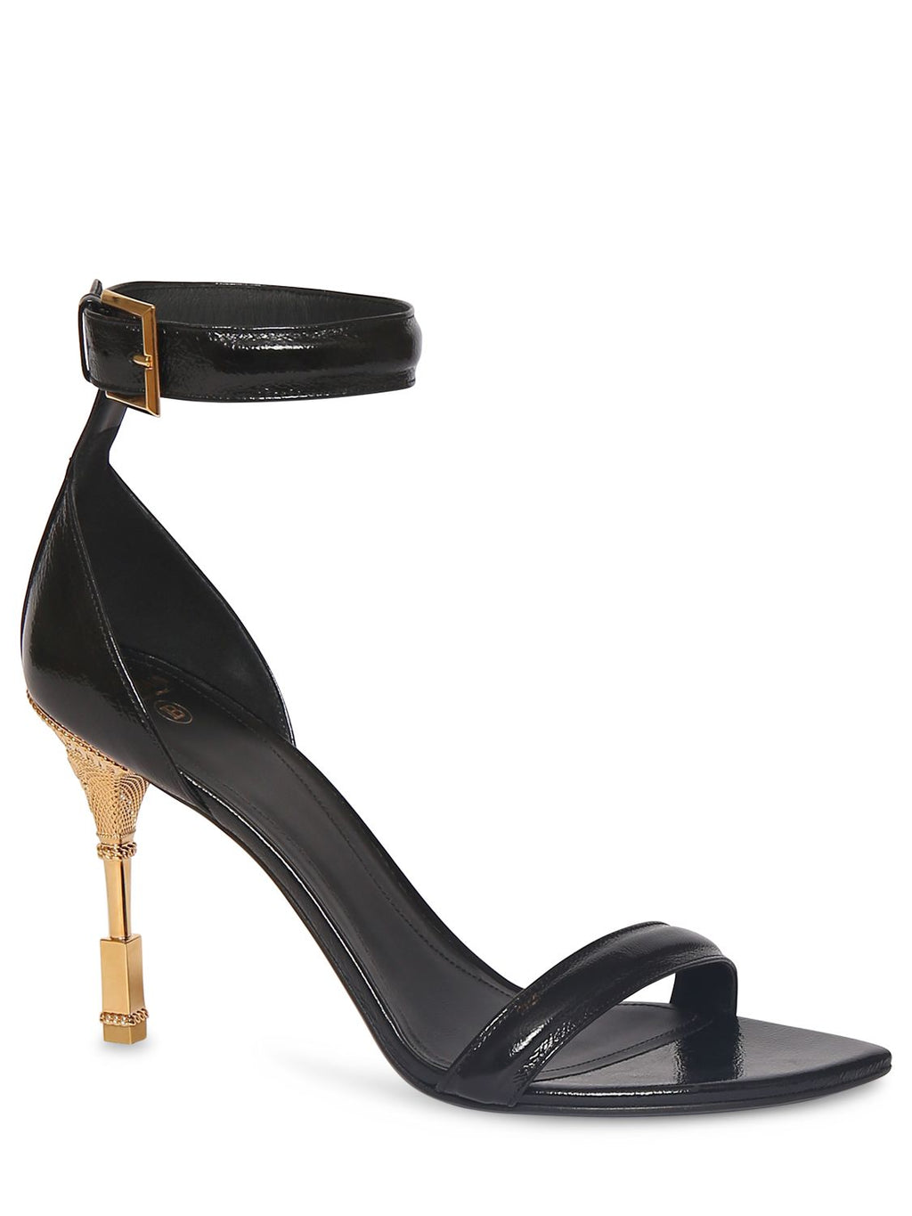 Balmain Balmain 95mm Moneta patent leather sandals - Size: UK 7 Heels | Shop From The Mirage