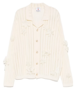 Casablanca Elegant Lace Detail Cotton Shirt