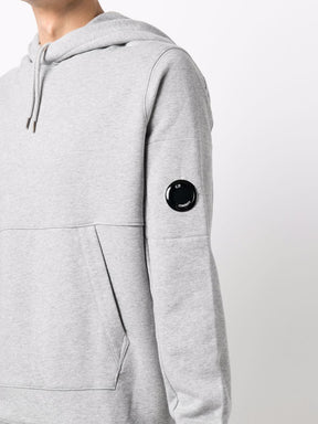C.P. Company Logo-patch Cotton Hoodie in Grey