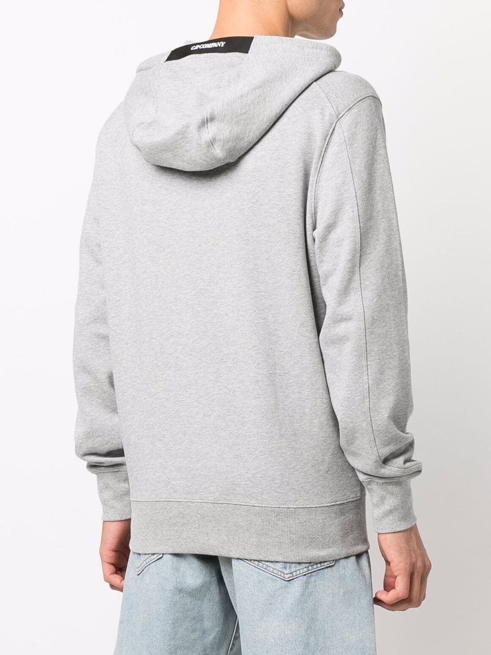 C.P. Company Logo-patch Cotton Hoodie in Grey