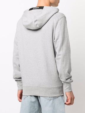 C.P. Company Logo-patch Cotton Hoodie in Grey