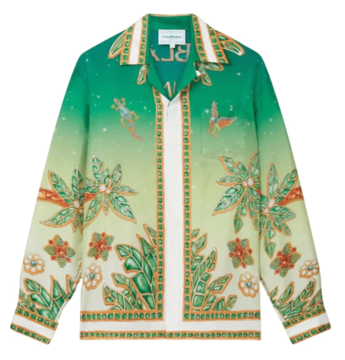 Casablanca African Jewel Silk Shirt