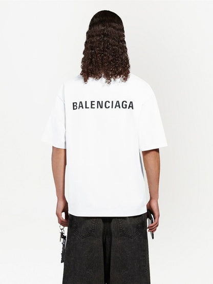 Balenciaga Logo Print Short-sleeve T-shirt White