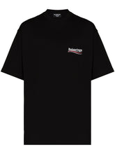 Balenciaga Political Campaign Printed Logo Oversized T-shirt Black