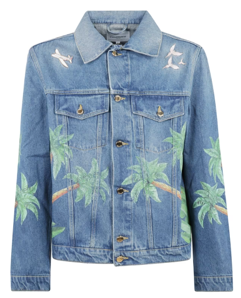 Casablanca Printed Denim Jacket