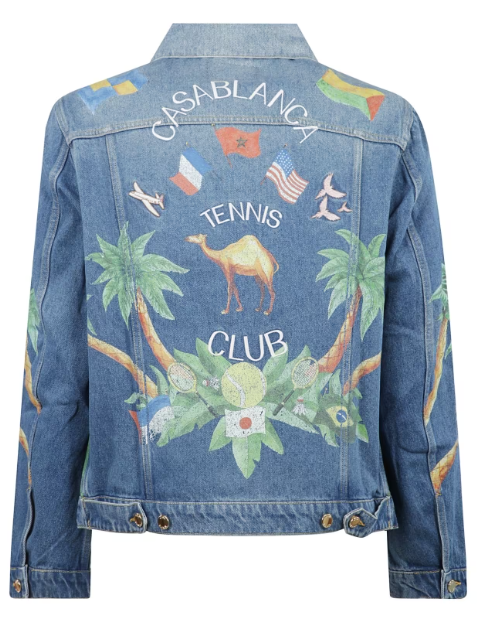 Casablanca Printed Denim Jacket