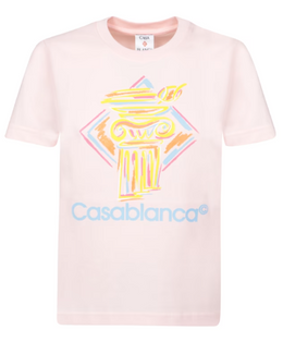 Casablanca Pink Graphic Print T-Shirt
