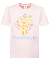 Casablanca Pink Graphic Print T-Shirt