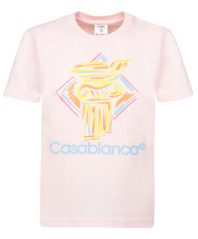 Casablanca Pink Graphic Print T-Shirt