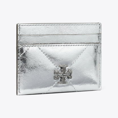 Kira Diamond Quilt Metallic Card Case