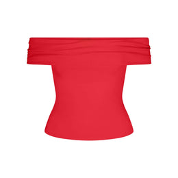 Smooth Layers Asymmetrical Off the Shoulder Top
