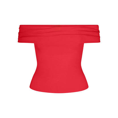 Smooth Layers Asymmetrical Off the Shoulder Top