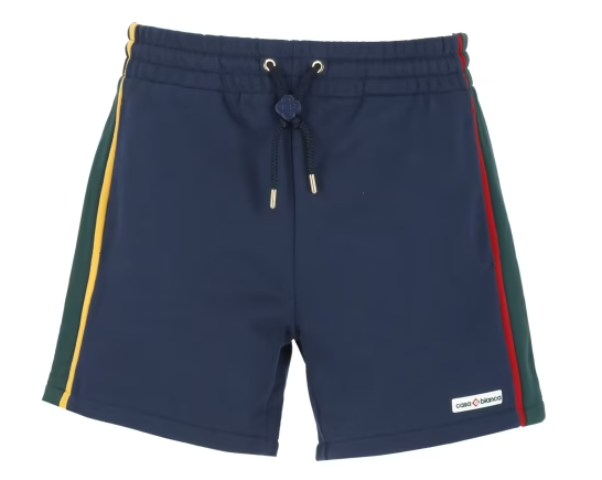 Casablanca Blue Cotton Shorts with Drawstrings