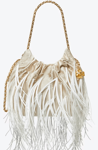 Tory Burch MINI FLEMING FEATHER HOBO BAG - Bags | Shop From The Mirage