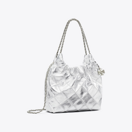 Mini Fleming Metallic Hobo Bag