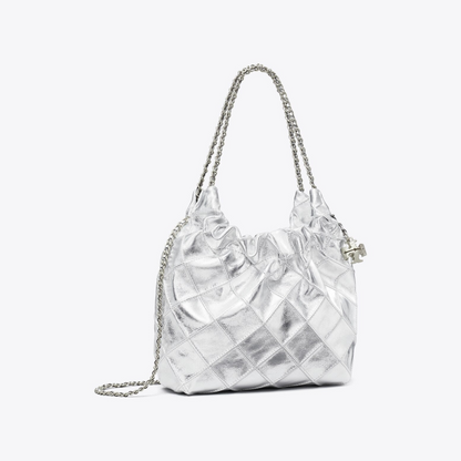 Mini Fleming Metallic Hobo Bag