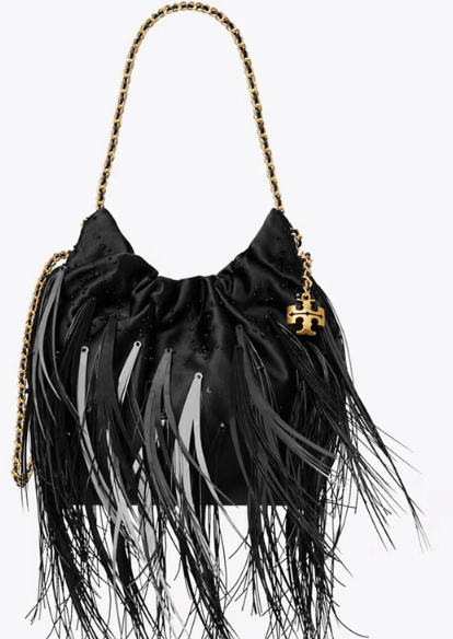 Tory Burch MINI FLEMING FEATHER HOBO BAG - Bags | Shop From The Mirage