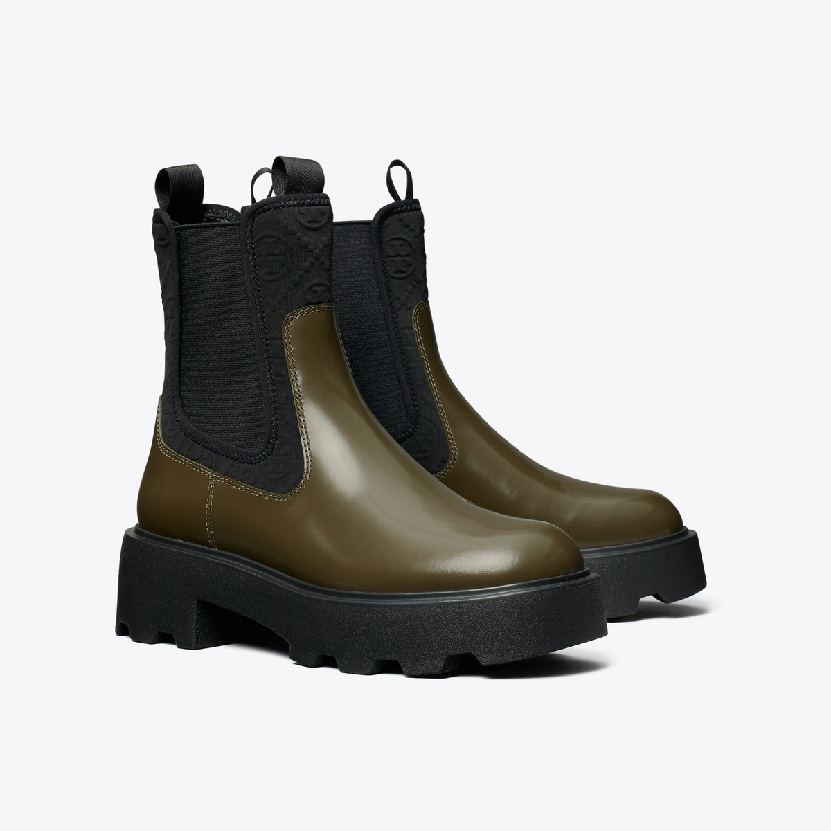 T Monogram Chelsea Lug Boot