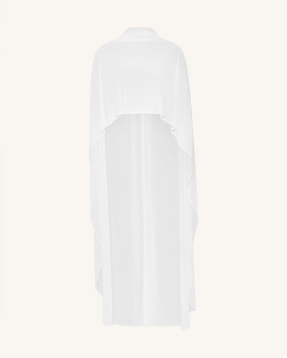 Tulle Cape Shawl - White