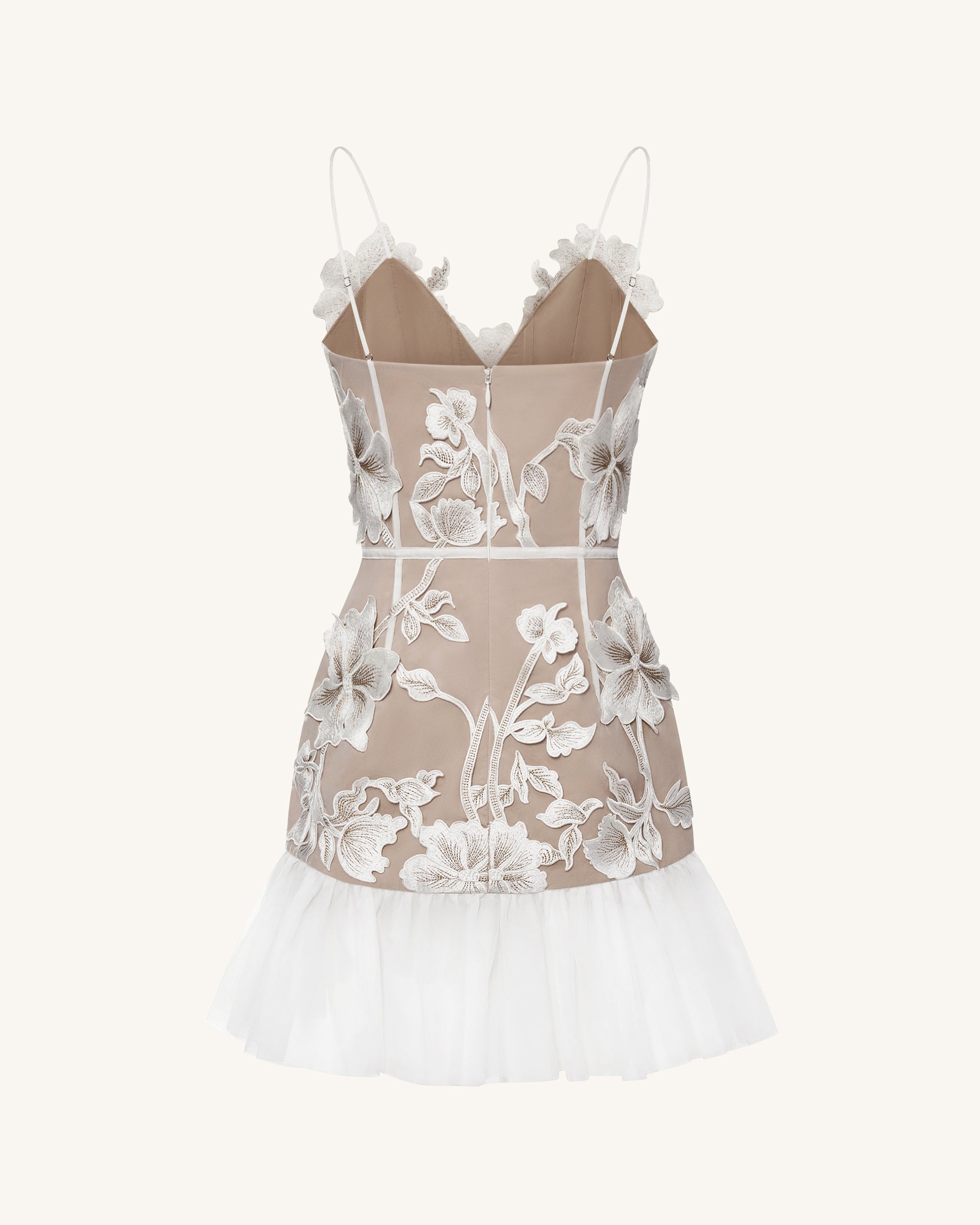Floral Sling Mini Dress - Rose Pink