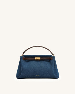 Carmen Top Handle Bag - Blue Denim