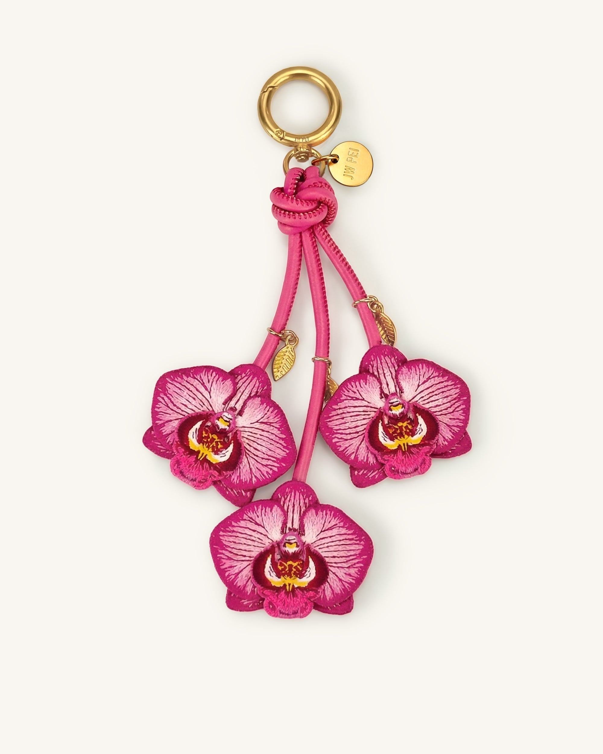 Orchid Bag Charm - Black