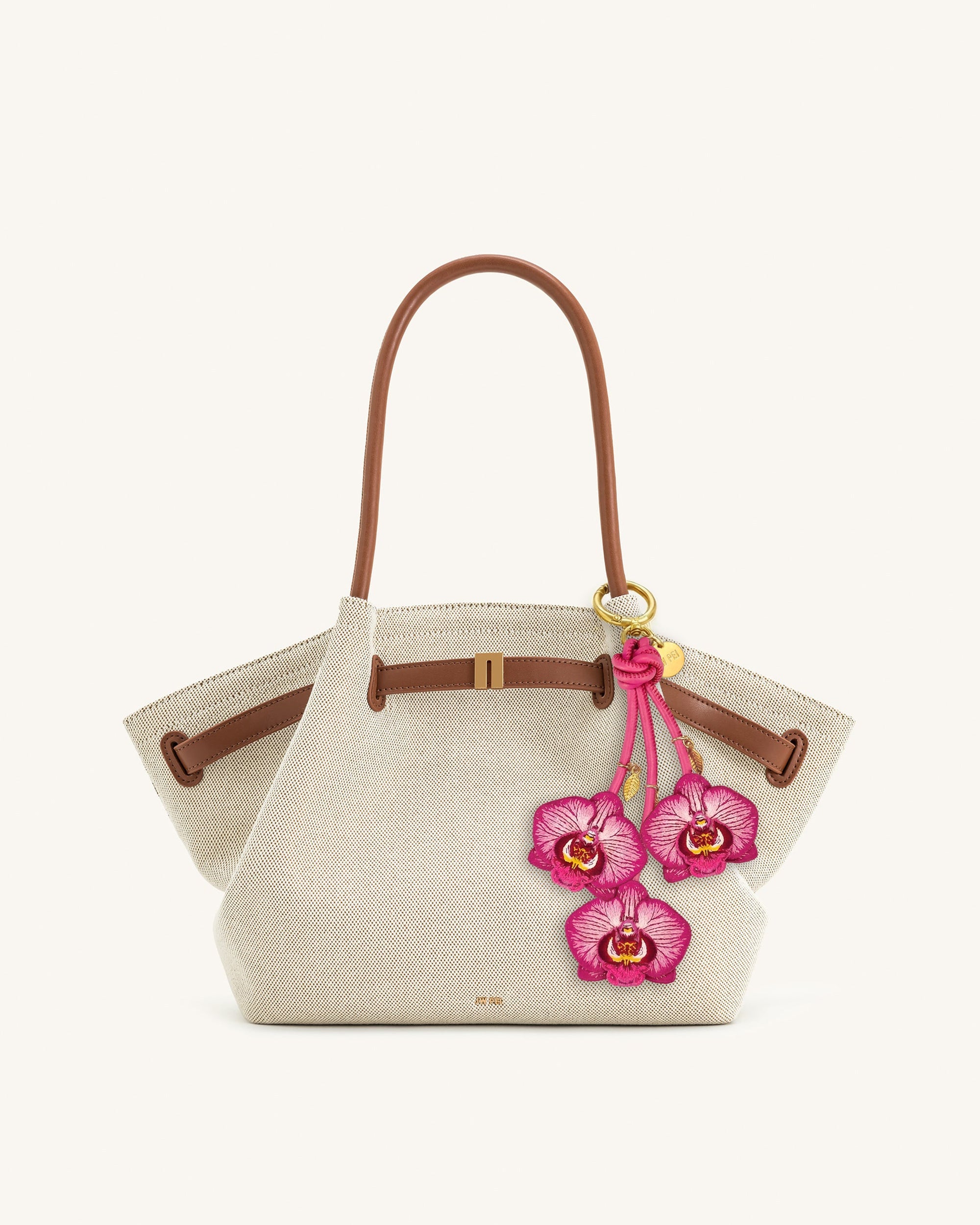 Orchid Bag Charm - Black