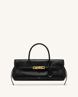 Yara Small Top Handle Shoulder Bag - Black