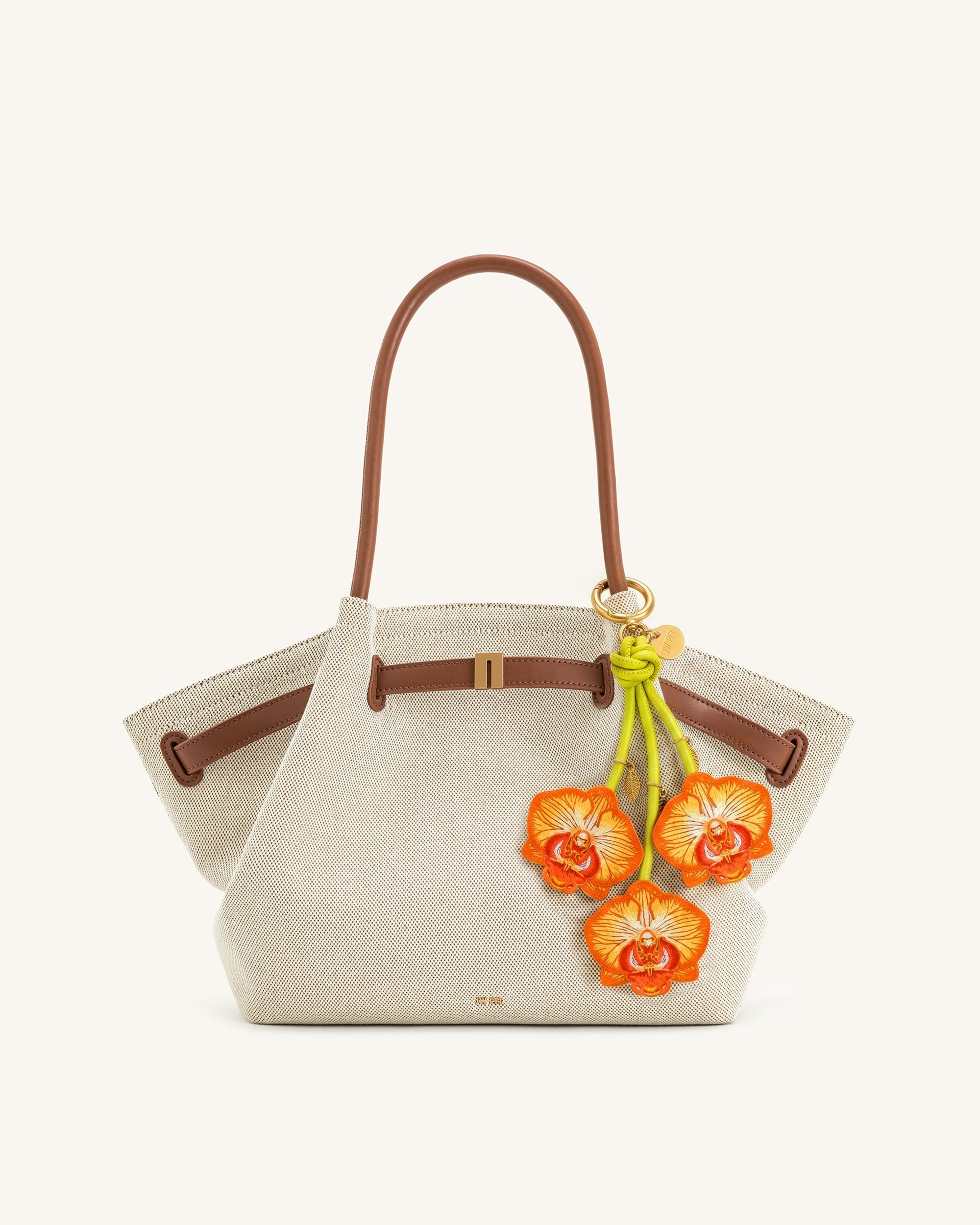 Orchid Bag Charm - Black