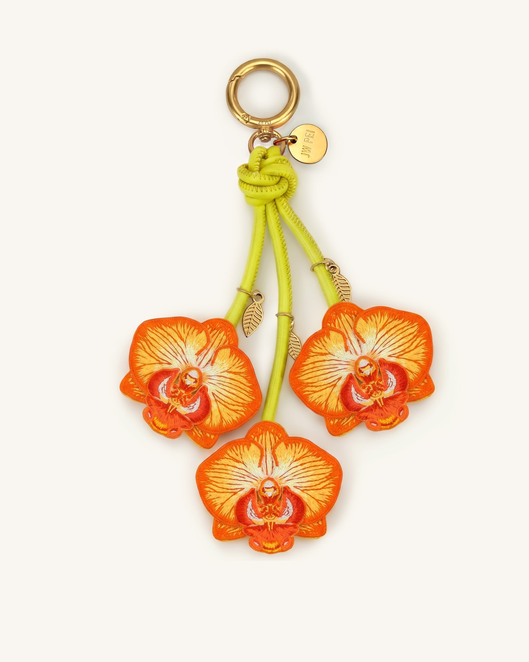 Orchid Bag Charm - Black