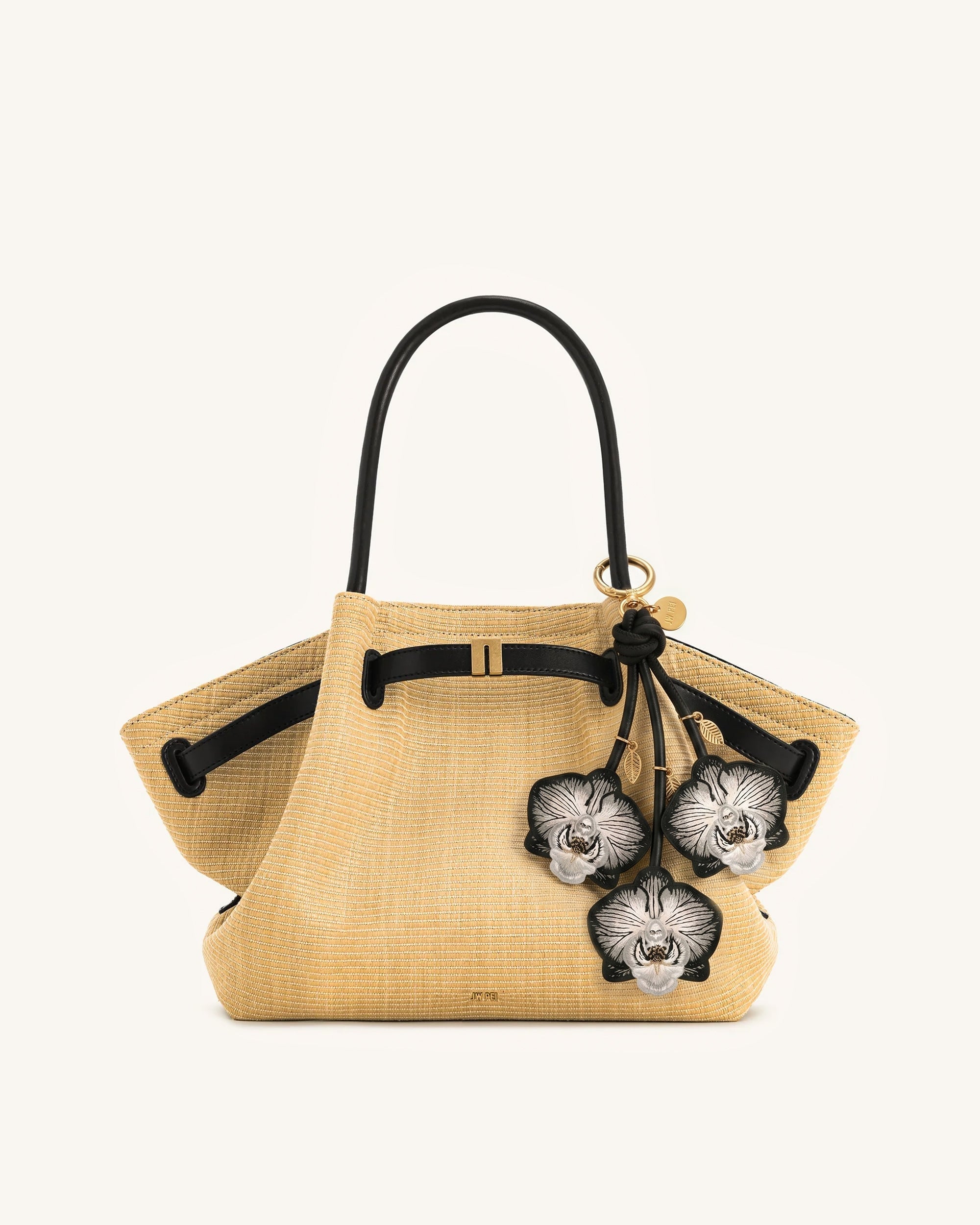 Orchid Bag Charm - Bright Orange