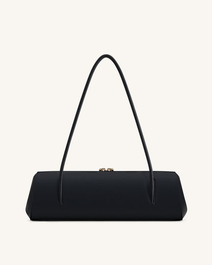 Nova Minimalist Shoulder Bag - Jet Black