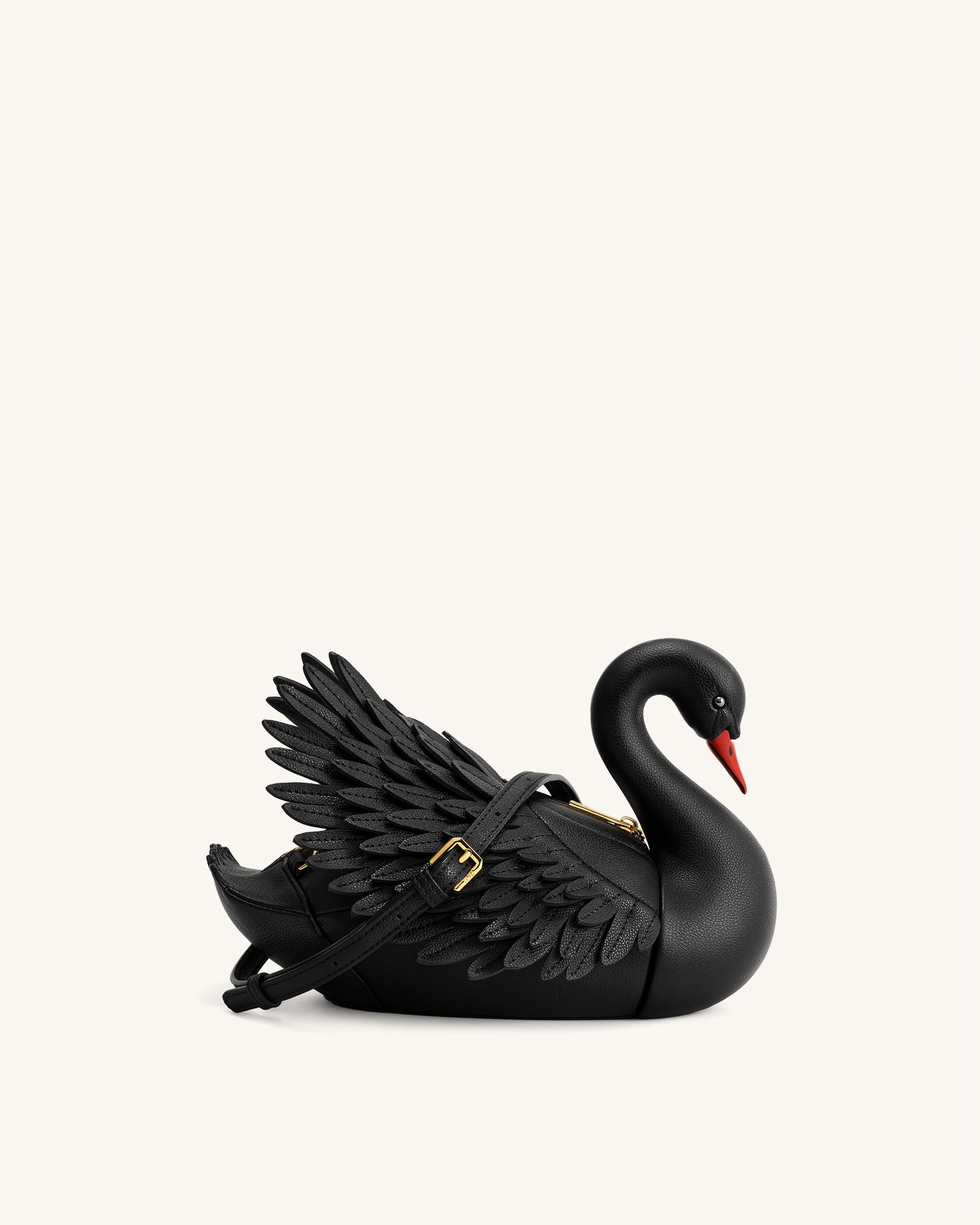 Alani Swan Shaped Crossbody Bag - Gold