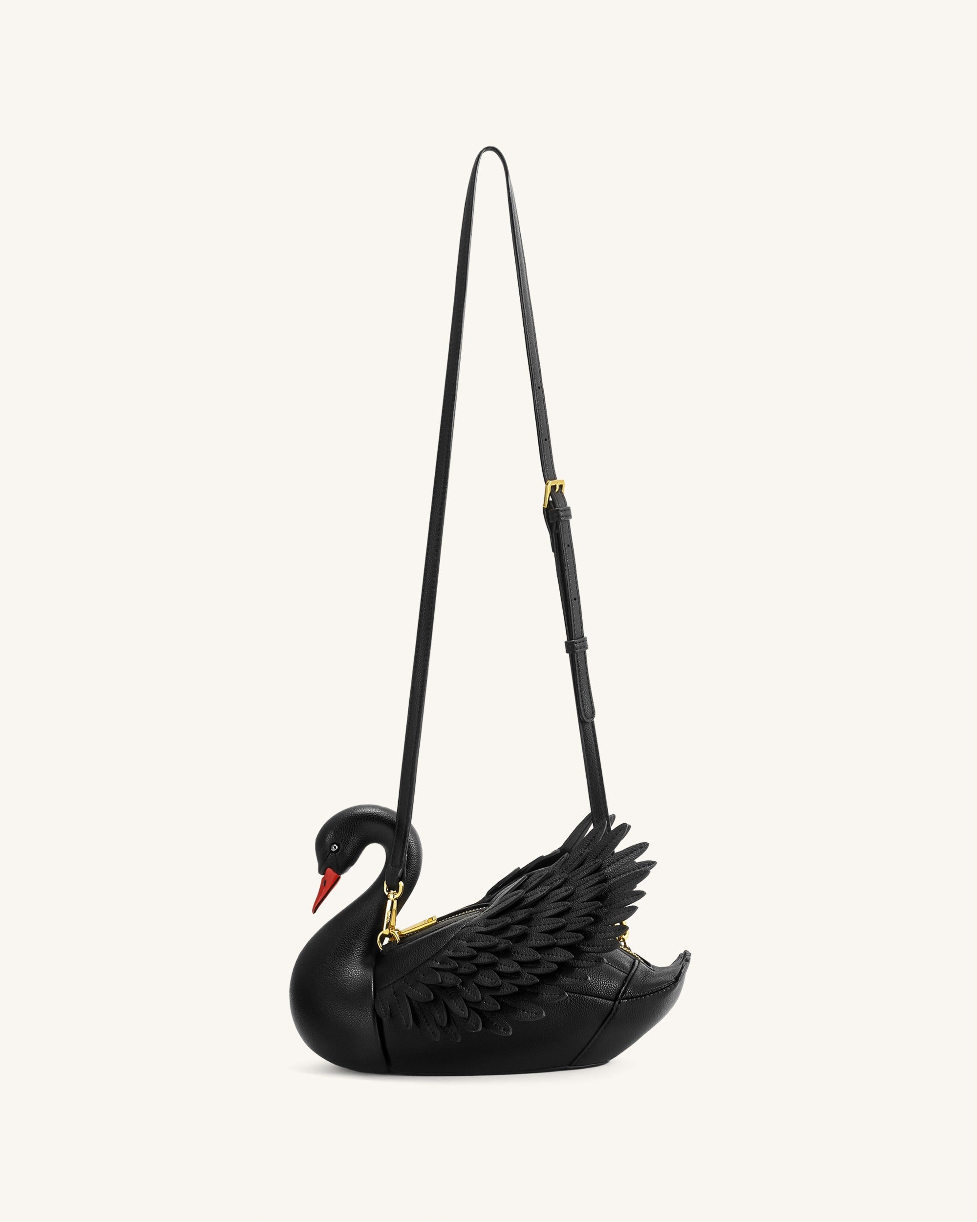 Alani Swan Shaped Crossbody Bag - Gold