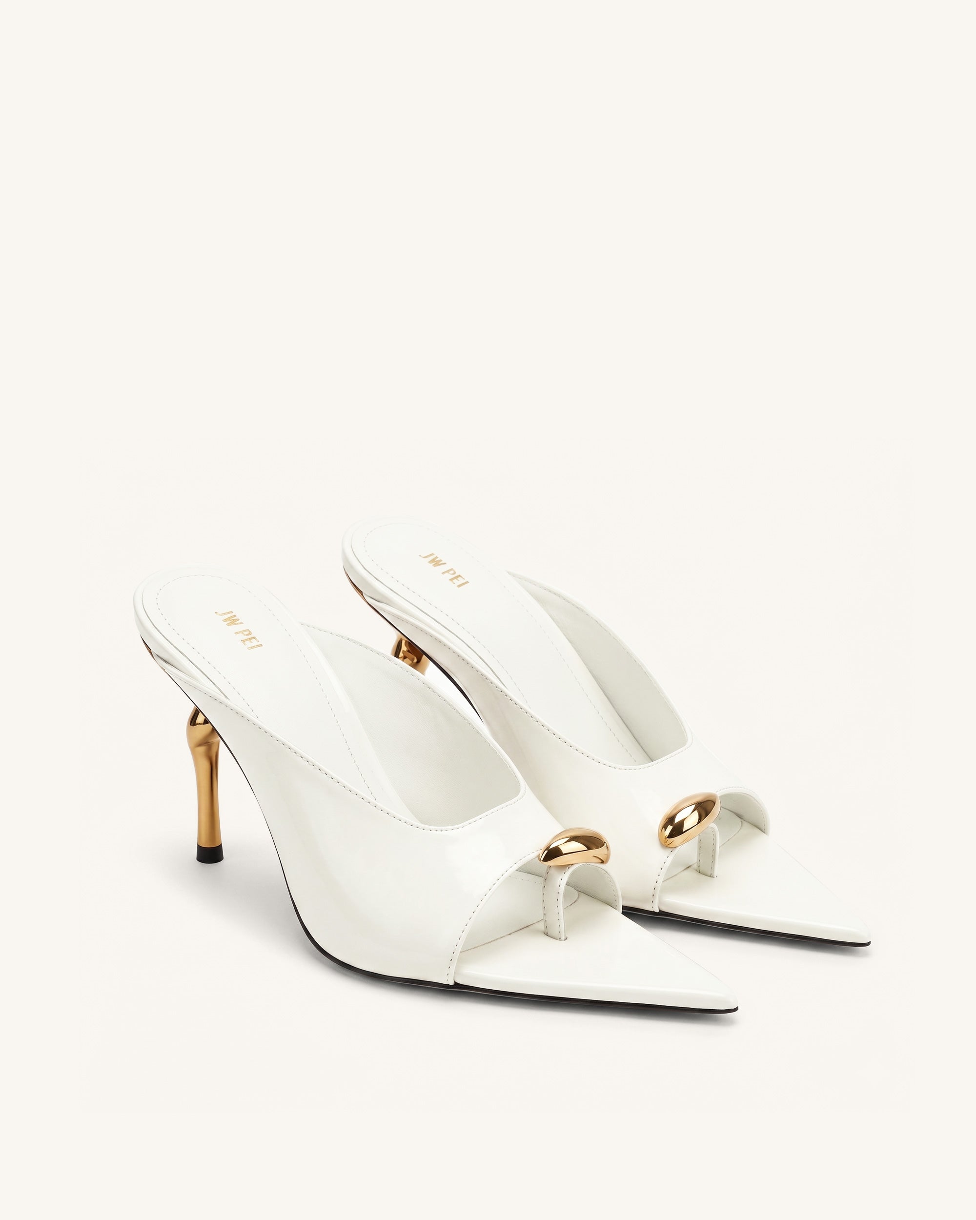 Noemi Pointed-Toe Mule Heels - Black