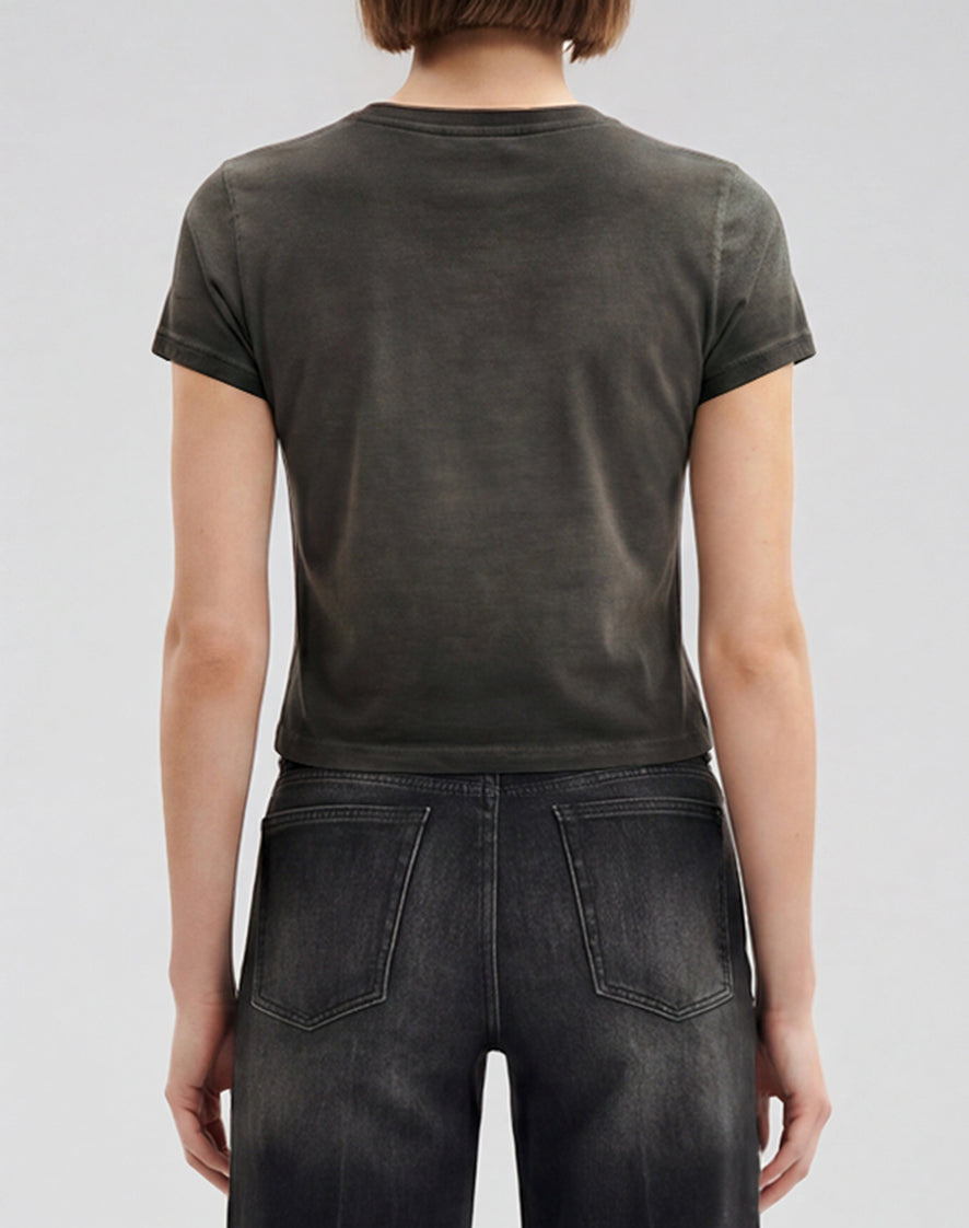 The Shrunken Faded Love T-shirt - Dirty Oat