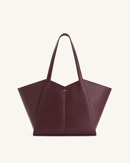Kiana Large Capacity Tote Bag - Deep Claret