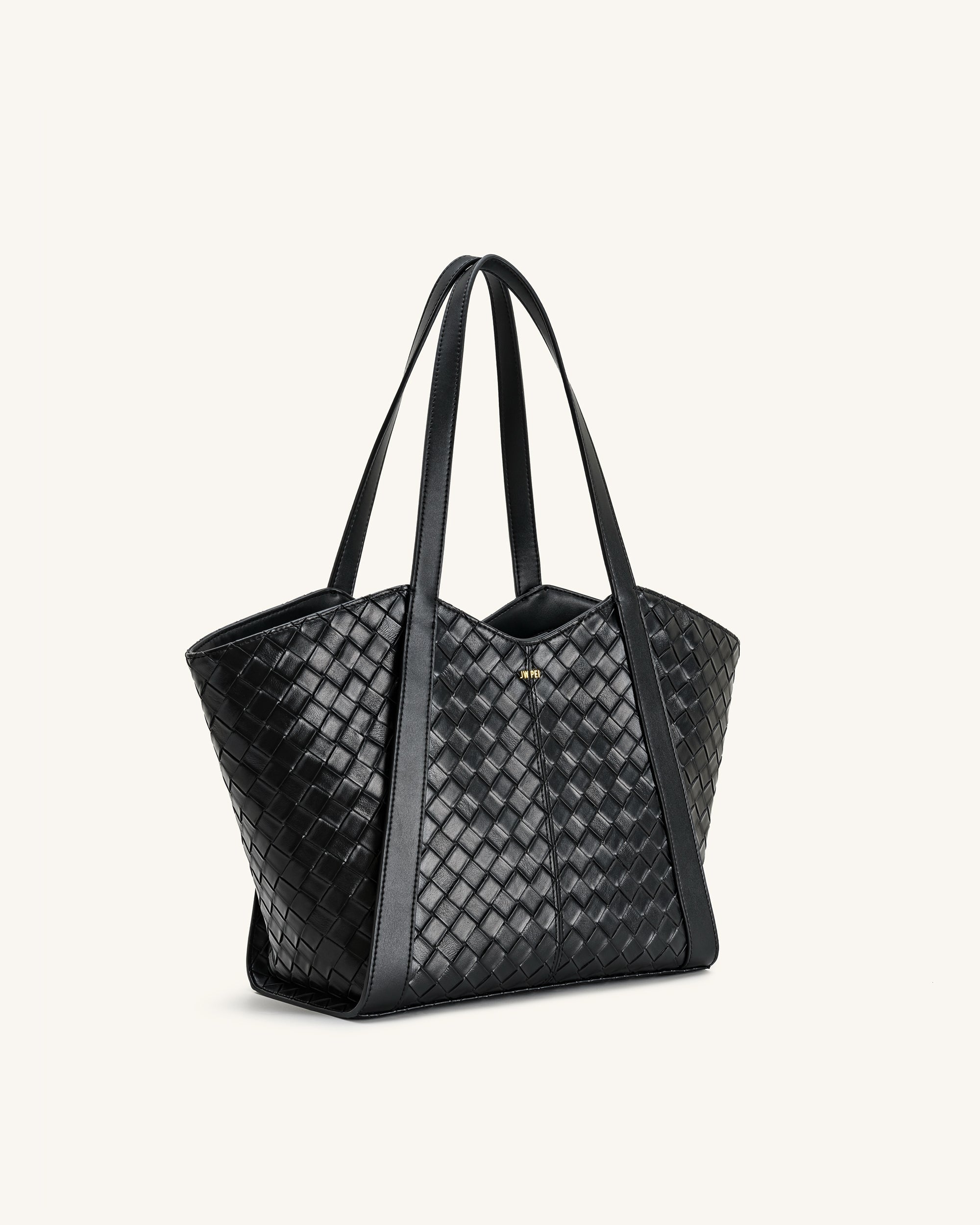Kiana Large Capacity Weave Texture Tote Bag - Dark Olive