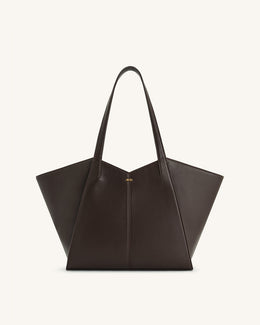 Kiana Large Capacity Tote Bag - Caramel