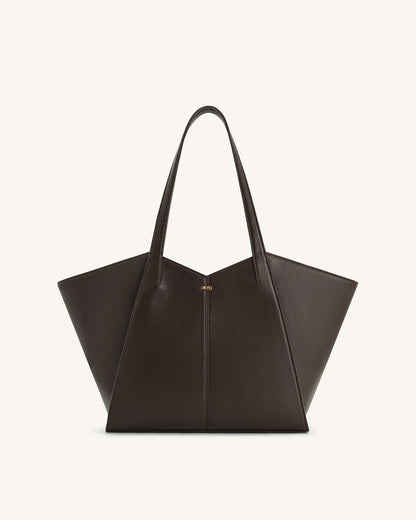 Kiana Large Capacity Tote Bag - Caramel